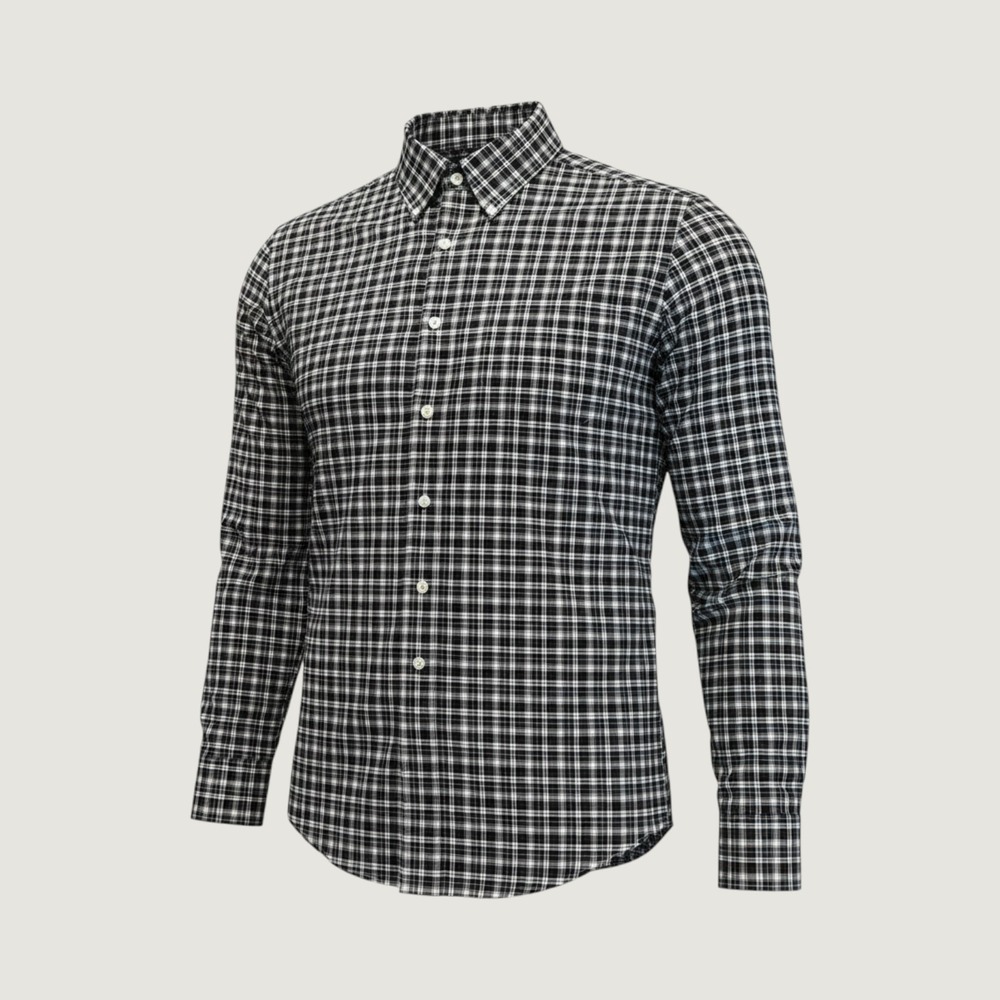 Lauren Ralph Lauren‎ Button Down Shirt Mens 16.5 34/35 Classic Fit Plaid Blue